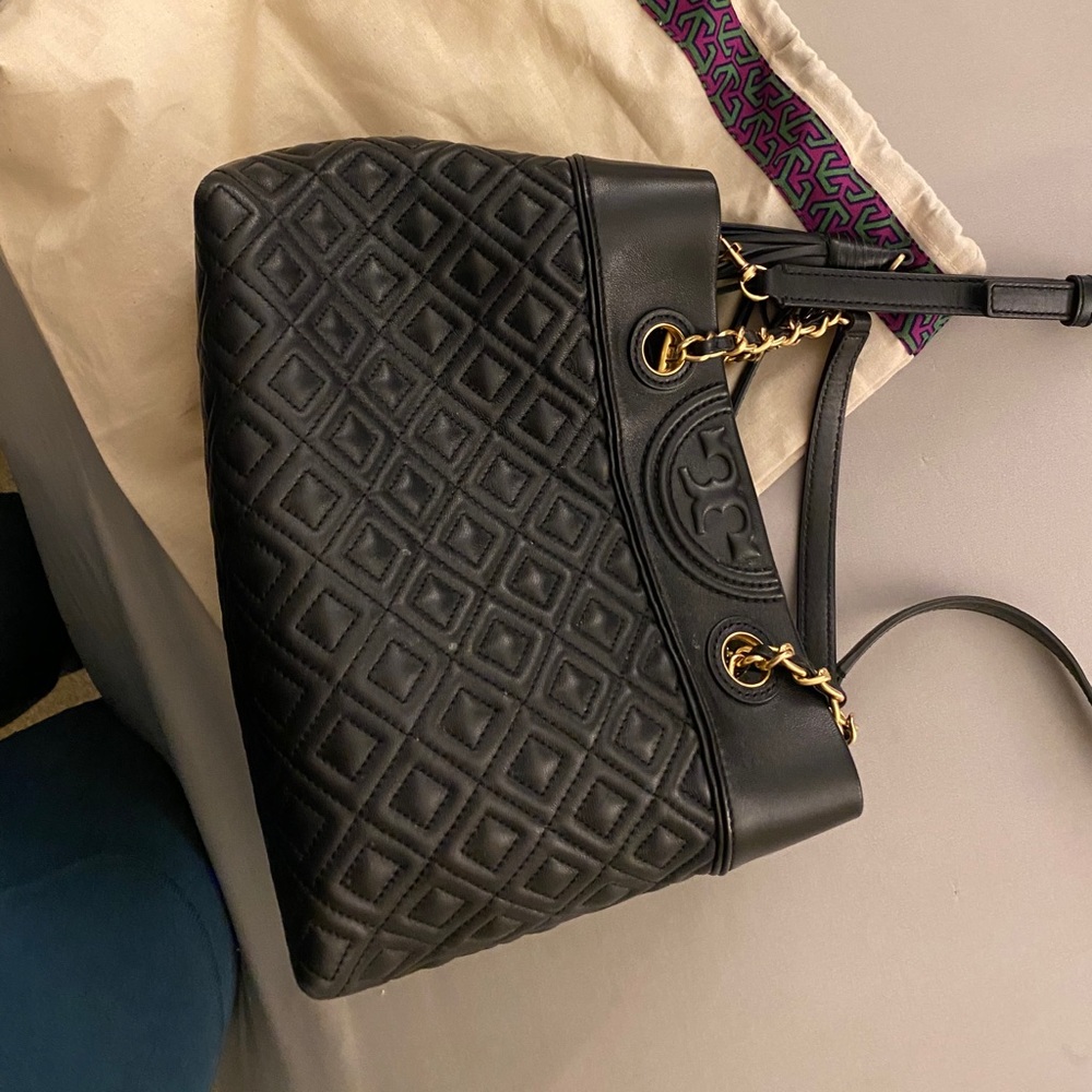 Tory Burch black quilted bag